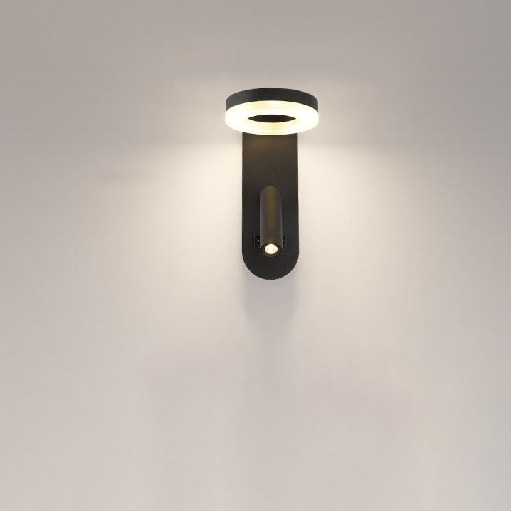 Modern Minimalist Solid Color Aluminum Iron Acrylic LED Wall Sconce Lamp