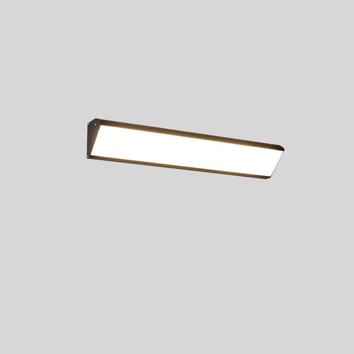 Contemporary Industrial Rectangular Aluminum PC Waterproof LED Wall Sconce Lamp For Outdoor Patio