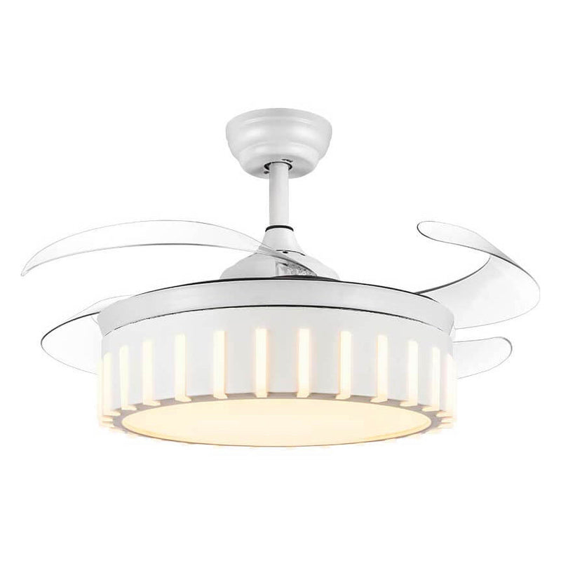 Modern Minimalist Star Piano Design LED Downrod Ceiling Fan Light