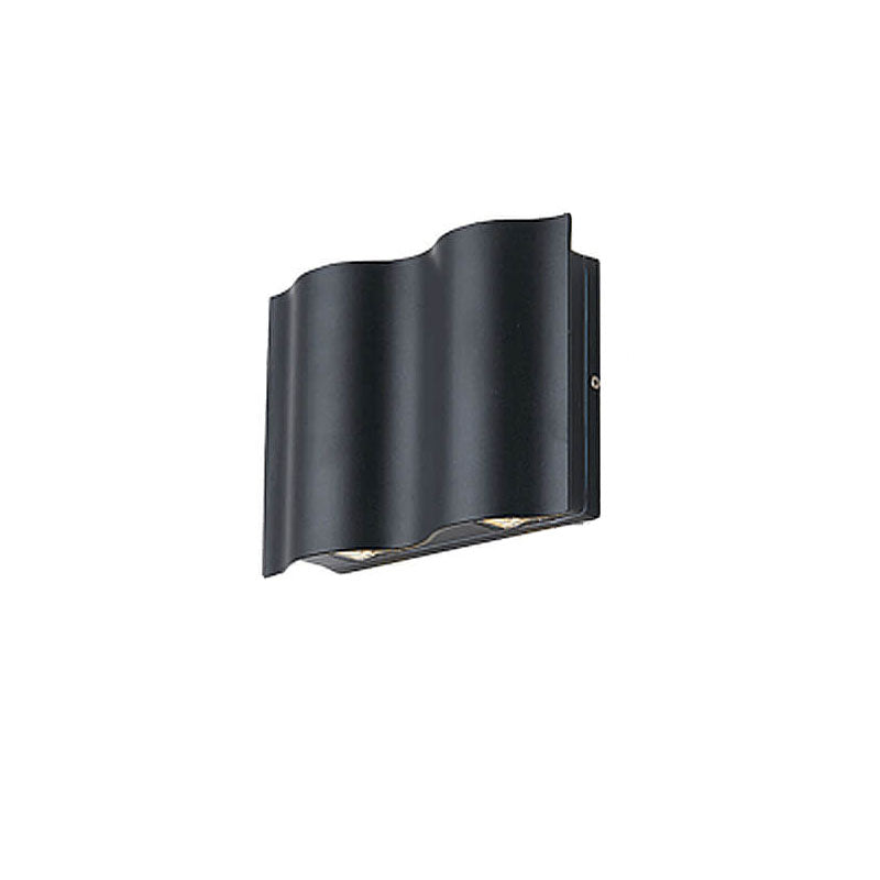 Lámpara Apliqué de Pared Exterior LED Impermeable de Aluminio de Ola Moderna 