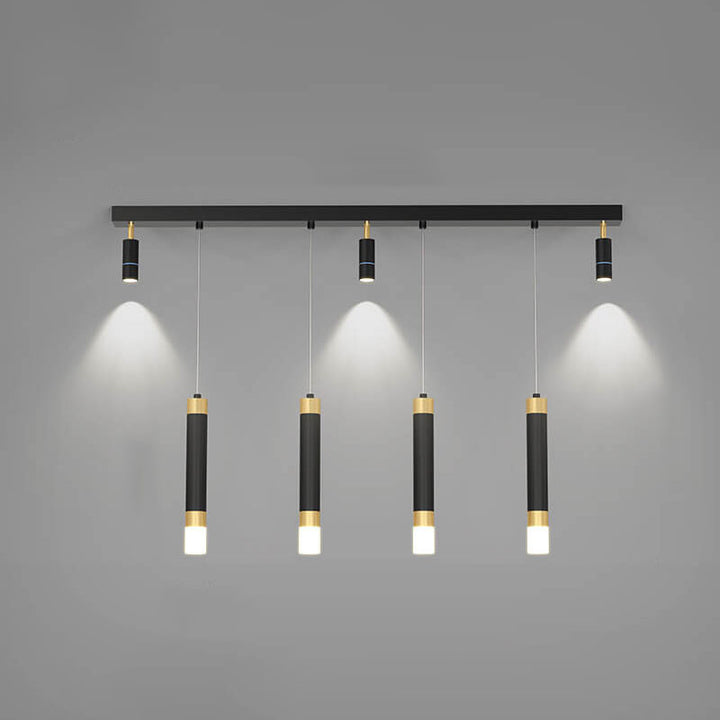 Spot LED en acrylique avec matériel moderne de luxe léger, suspension pour îlot 
