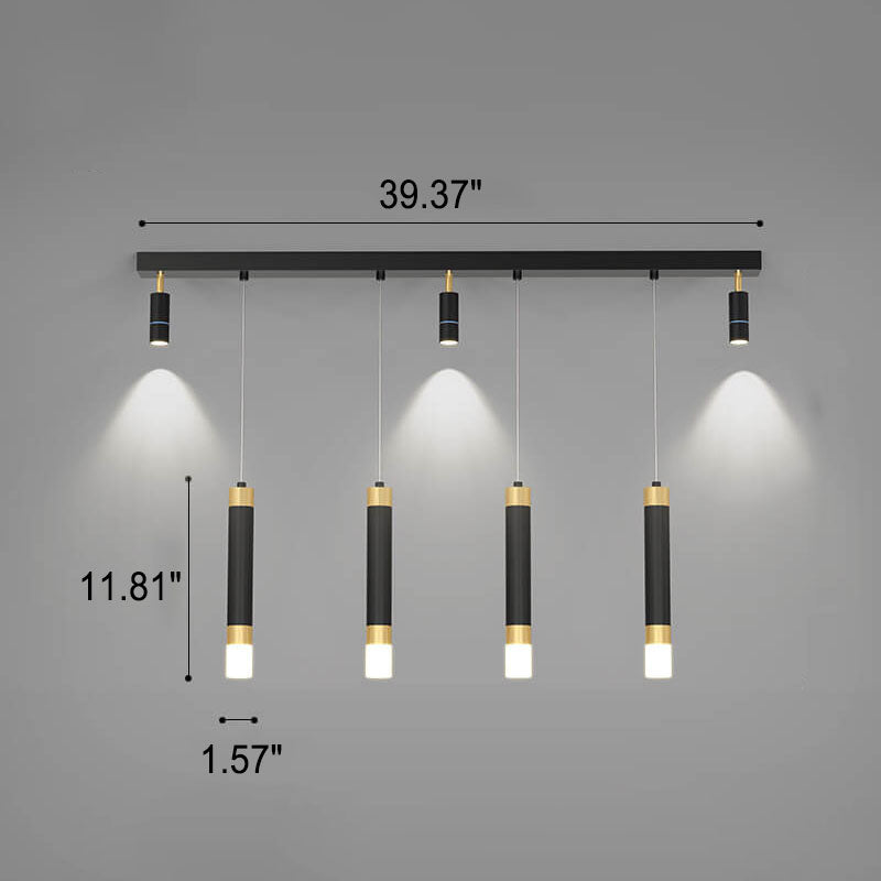 Moderner heller Luxus-Hardware-Acryl-LED-Scheinwerfer-Insel-Licht-Kronleuchter 