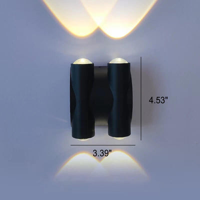 Modern Aluminum Telescope Waterproof Garden LED Outdoor Light Wall Sconce Lamp