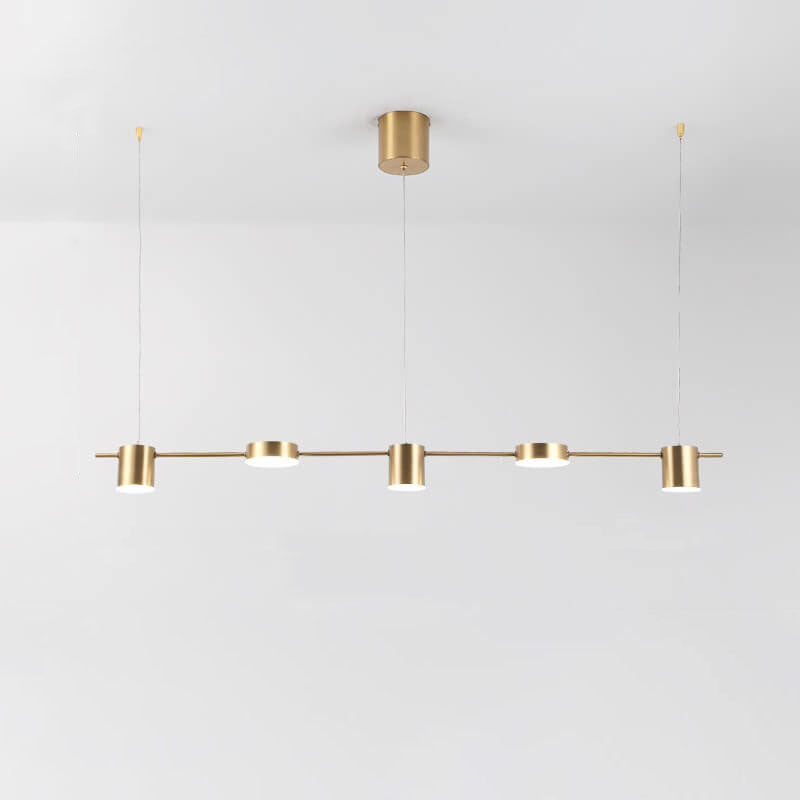 Modern Minimalist Line Round Spotlight LED Island Light Chandelier