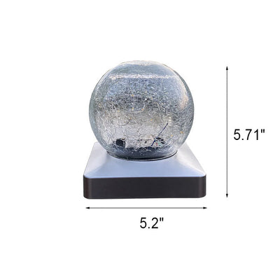Solar Creative Column Round Ball LED Außenscheinwerfer Landschaftslicht 
