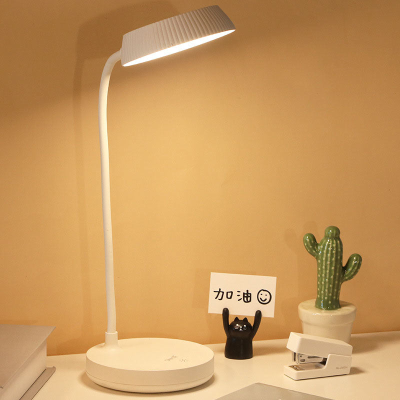Nordischer Minimalistischer Runder Platten-LED-Touch-Augen-Schutz-USB-Schreibtischlampe 