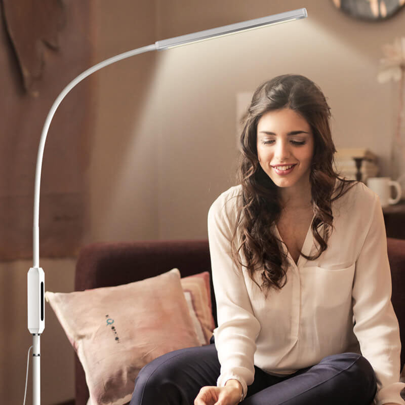 مصباح أرضي LED قابل للتعديل لحماية العين ABS الحديث 