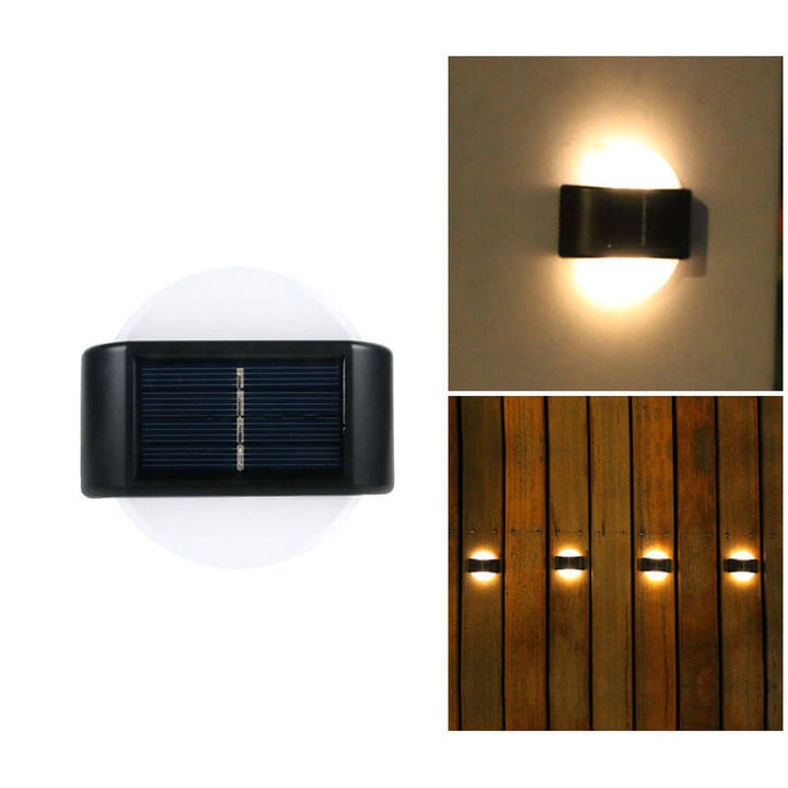 Modern Outdoor Courtyard Waterproof Solar Induction Wall Sconce Lamp
