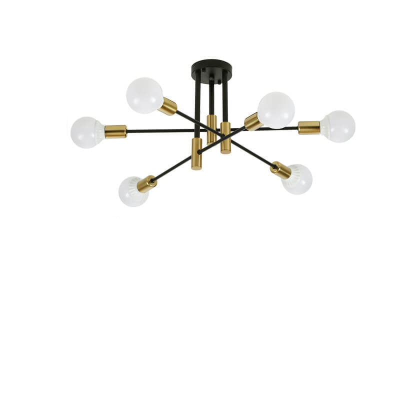 Lámpara de Araña de Isla de 4/6/8 Luces de Hierro Minimalista Nórdico 