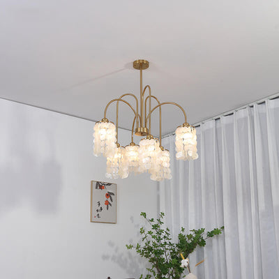 Modern Light Shell Shade Hardware 4/6 Licht Kronleuchter