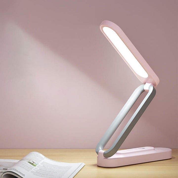 Lampe de table LED pliable rechargeable par USB pour étudiant moderne 