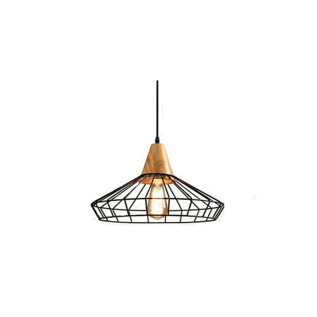 Scandinavian Minimalist Willow Iron 1-Light Pendant Light