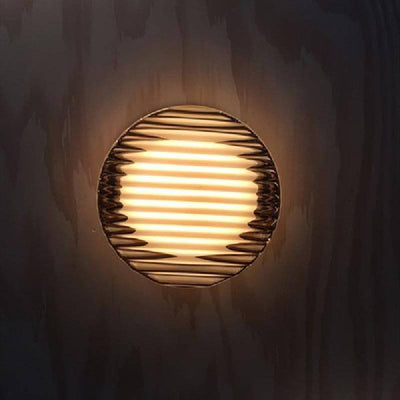 Scandinavian Modern Minimalist Aluminum Acrylic Round LED Wall Sconce Lamp