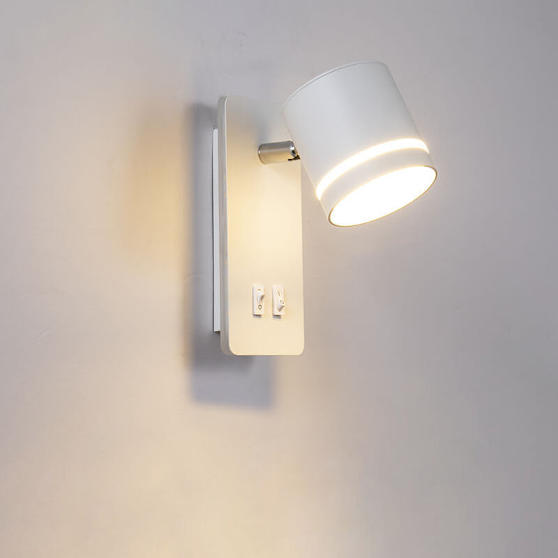 Moderner nordischer quadratischer Spot aus Eisen, drehbare LED-Lese-Wandleuchte für Wohnzimmer &amp; Schlafzimmer 