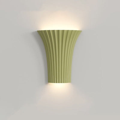 Moderne minimalistische Halbzylinder Hardware Harz 1-Licht Wandleuchte Lampe für Schlafzimmer 