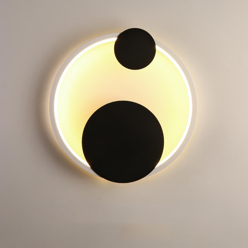 Modern Minimalist Oval Round Ring LED Wall Sconce Lamp