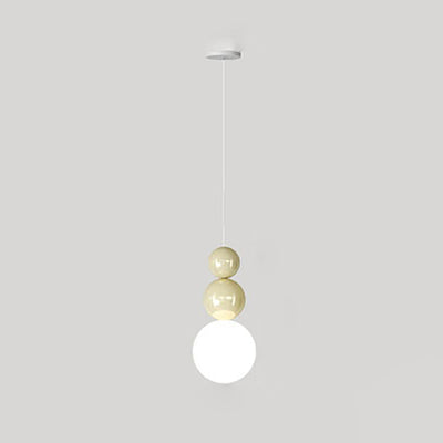 Moderne minimalistische Kürbiskugel-Hardware, rotationsgeformte 1-flammige Pendelleuchte für Wohnzimmer 