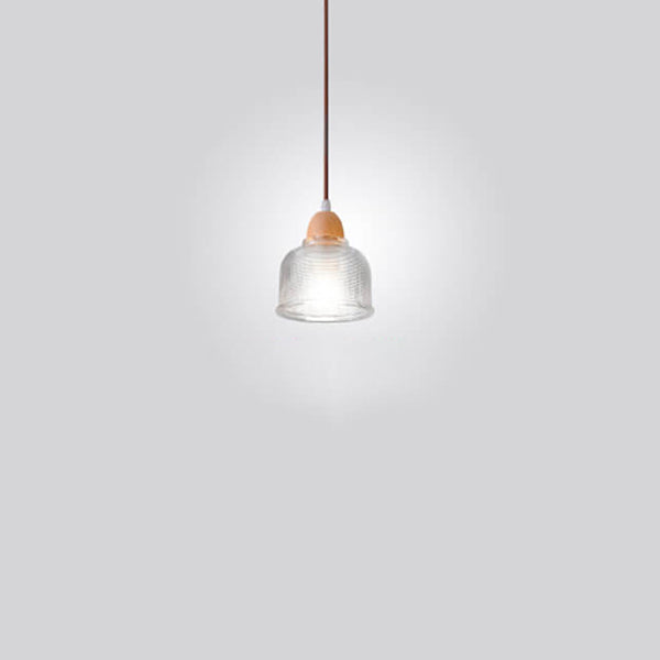 Nordic Log Glas Einfaches Design 1-Licht Pendelleuchte 