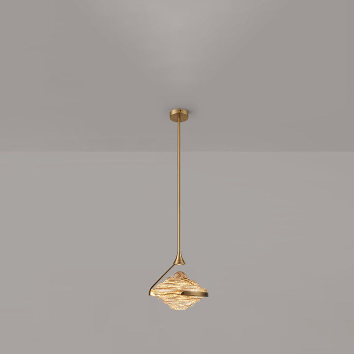 Nordic Light Luxury Iron Glass 1-Light Pendant Light