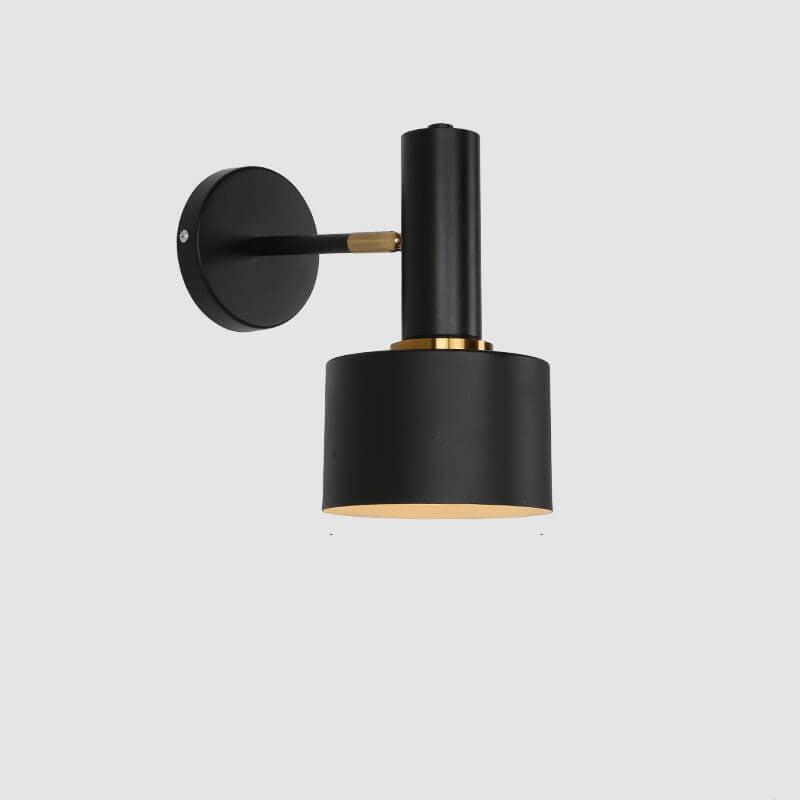 Modern Minimalist Round Head Metal 1-Light Wall Sconce Lamp
