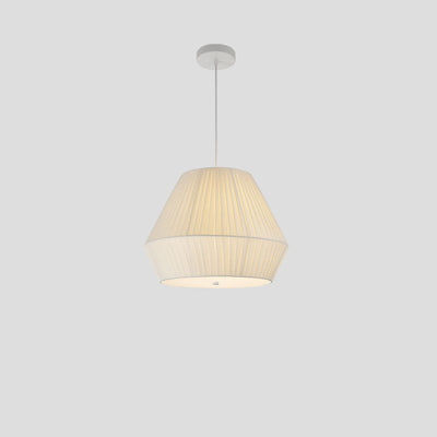 Nordic Minimalist Fabric Oval Round 3-Light Chandelier