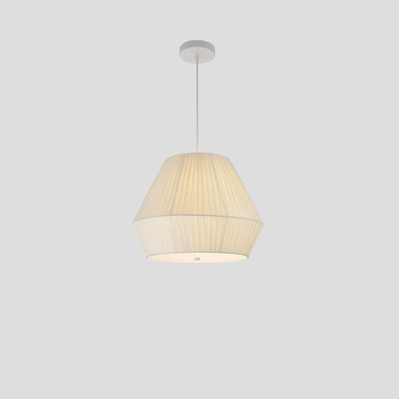 Nordic Minimalist Fabric Oval Round 3-Light Chandelier