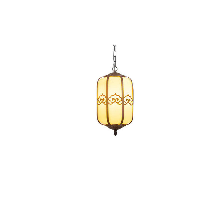Lanterne chinoise moderne en marbre, luminaire suspendu d&