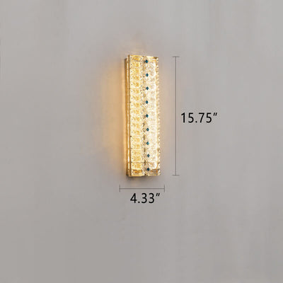 مصباح حائط LED بتصميم شريط كريستالي فاخر 