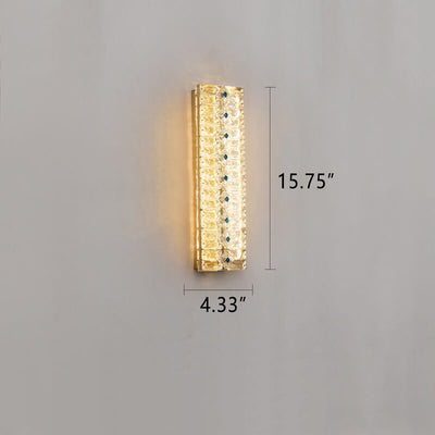 Luxury Crystal Strip Design LED Wall Sconce Lamp