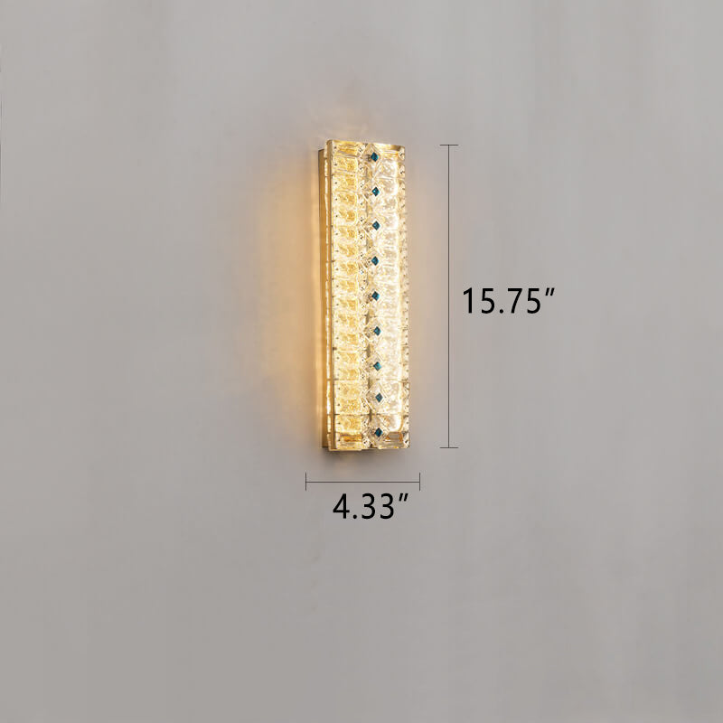 Luxury Crystal Strip Design LED Wall Sconce Lamp