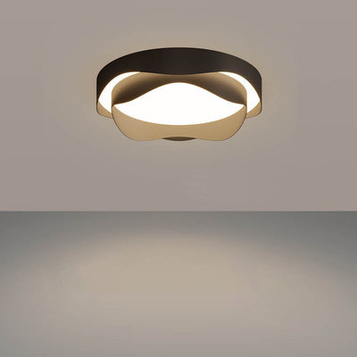 Moderne LED-Unterputzleuchte mit rundem, kreativem, gewelltem Design aus Acryl 