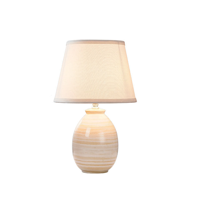 Modern Vintage Minimal Ceramic Hardware 1-Light Table Lamp