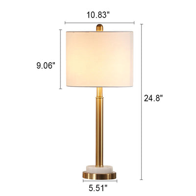 Modern Minimalist Full Copper 1-Light Table Lamp