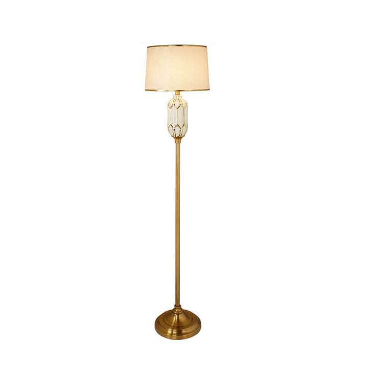 Modern Vertical Ceramic 1-Light Standing Floor Lamp
