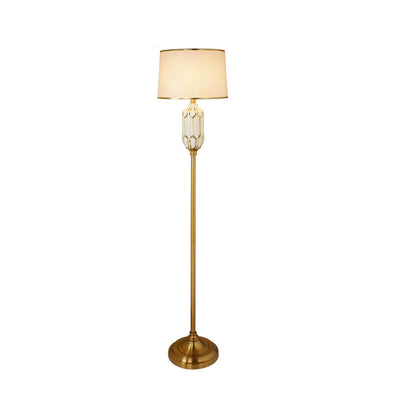 Lampe de sol moderne en céramique verticale à 1 lumière 