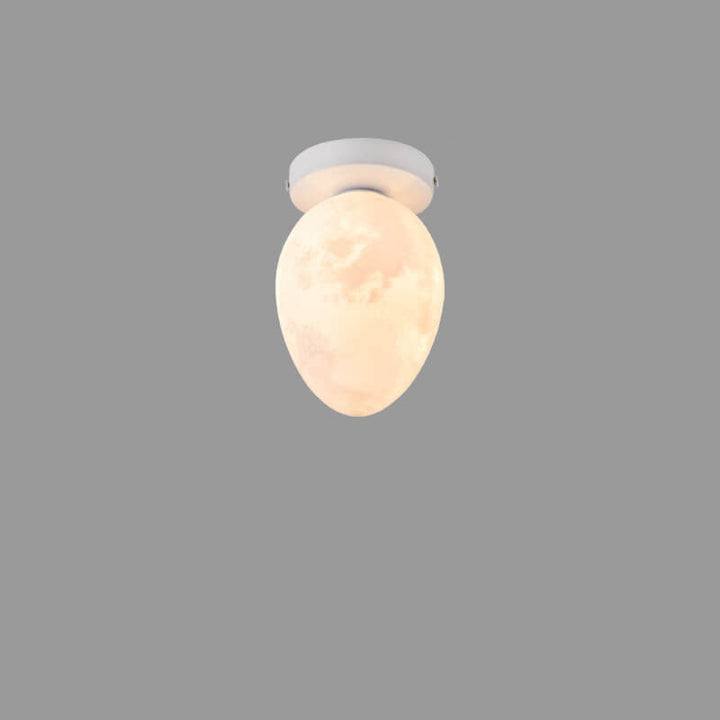 Conception d'œuf créatif nordique 1 lumière semi-encastrée plafonnier 