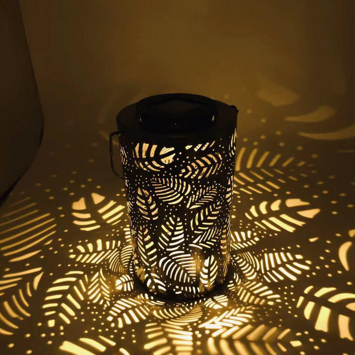 Solar Retro Eisen Zylinder Outdoor LED Dekorative Leuchte 