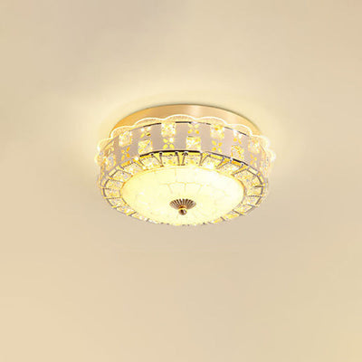 Europäisches Kristall-rundes Spitzen-Design LED-Unterputz-Deckenleuchte
