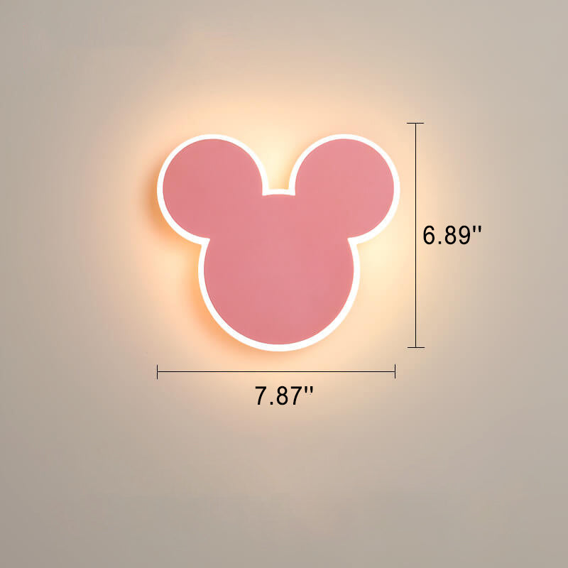 مصباح حائط LED على شكل فأر وأرنب كرتوني إبداعي 