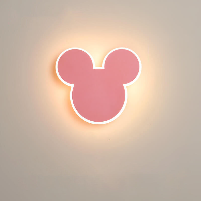 مصباح حائط LED على شكل فأر وأرنب كرتوني إبداعي 