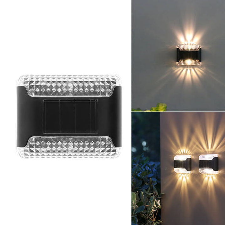 Outdoor Garden Patio Solar LED Wall Sconce Lamp