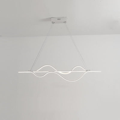 Modern Minimalist Lines LED Island Light Chandelier