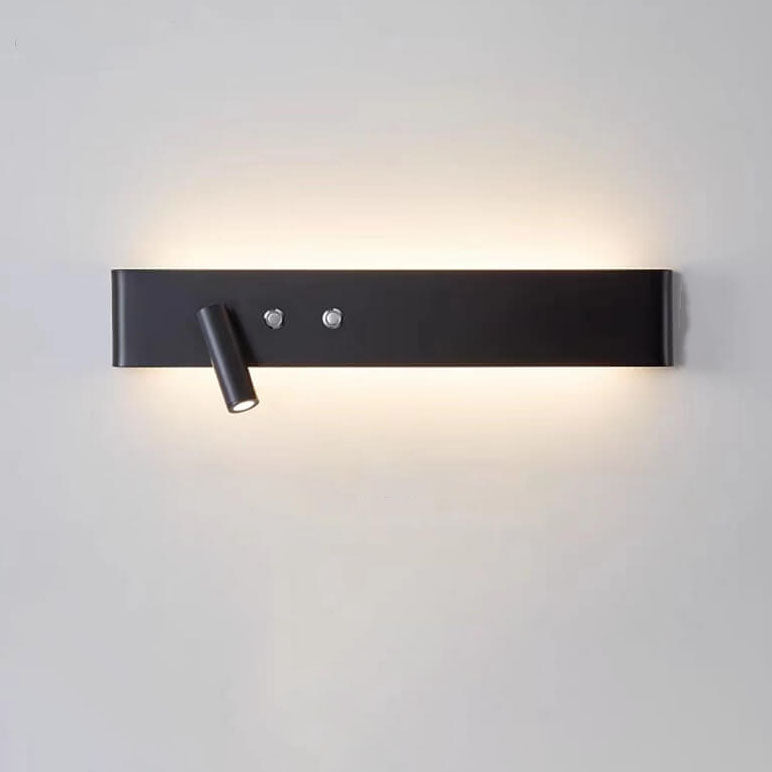 Modern Minimalist Rectangular Aluminum Iron LED Wall Sconce Lamp