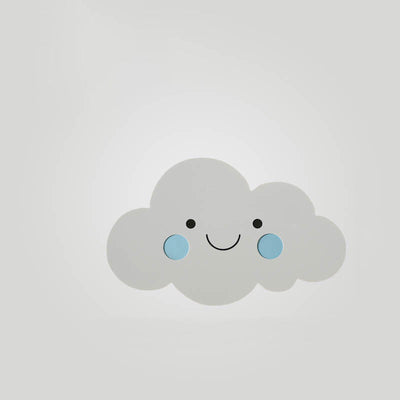 Nordic Creative Clouds Eisen Emoji LED Wandleuchte für Kinder