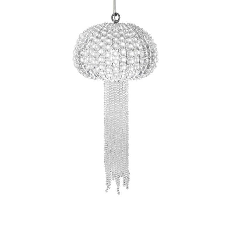 Moderne Leichte Luxus Glas Quallenform 1-Licht Pendelleuchte 