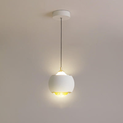 Moderne minimalistische Orb Ball Iron anhebbare LED-Pendelleuchte 