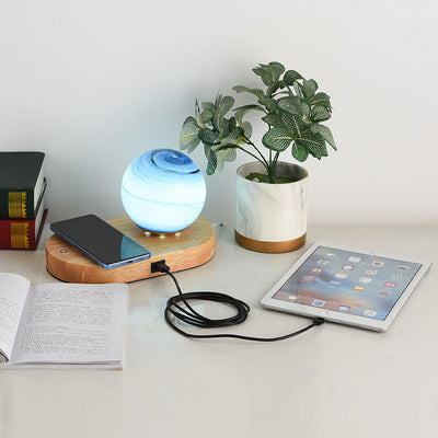 Modern Creative Moon Connectable USB 1-Light Table Lamp