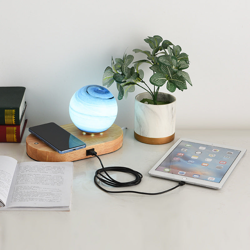 Modern Creative Moon Connectable USB 1-Light Table Lamp