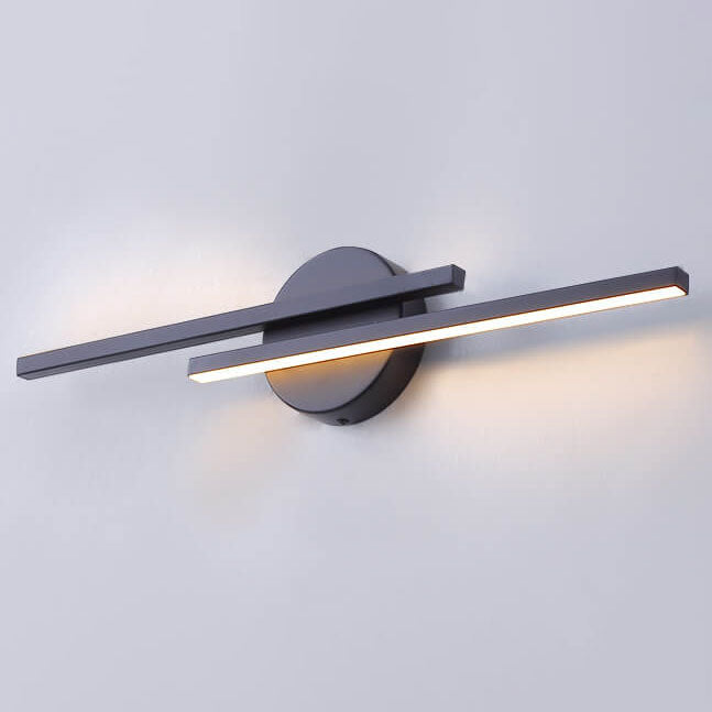 Modern Light Luxury Bar Iron Acrylic LED Vanity Light Wall Sconce Lamp