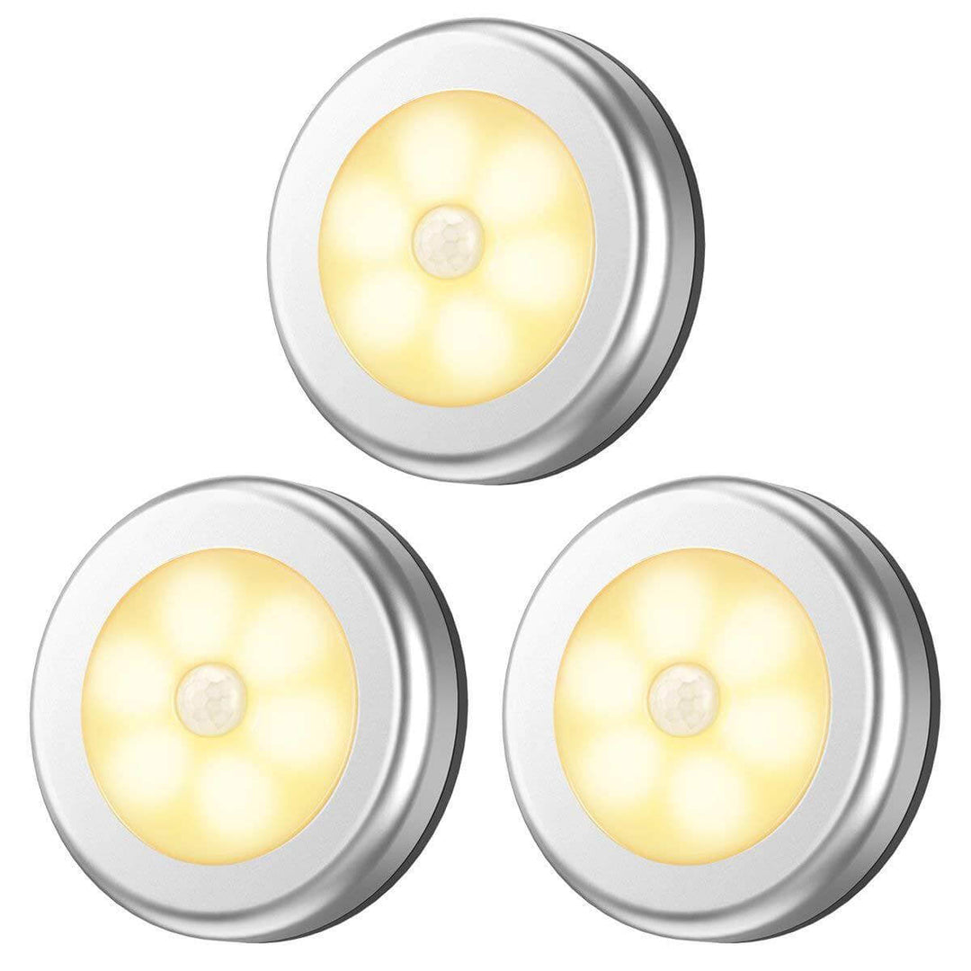 Lampe murale à LED ronde avec détection intelligente du corps humain 